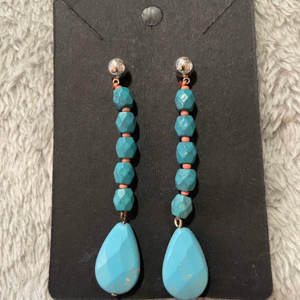 Elegant Turquoise Drop Earrings